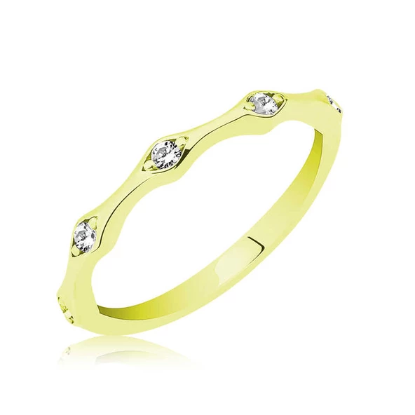 Gümüş Altın Beştaş Mekik Bayan Yüzük  SL3649 ürün görseli