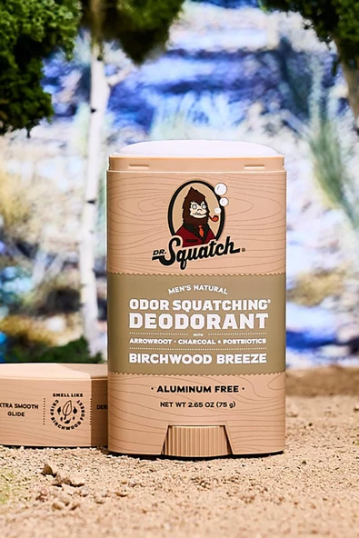 Dr. Squatch Birchwood Breeze Alüminyum İçermeyen Stick Deodorant 75GR - 6