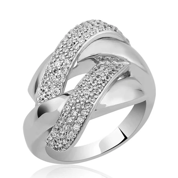 Gümüş Örgü Model Yüzük SL3336 ürün görseli