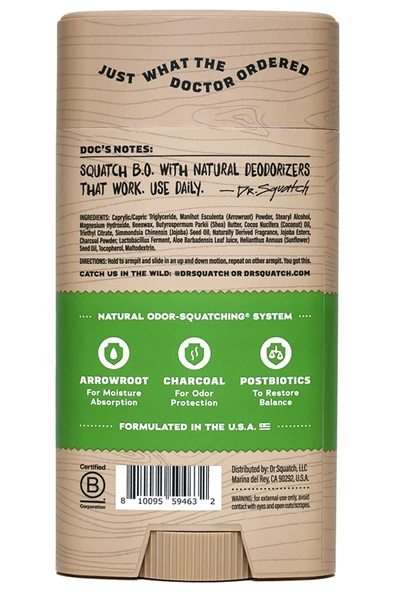 Dr. Squatch Cool Fresh Aloe Alüminyum İçermeyen Stick Deodorant 75GR - 2