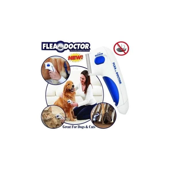 Flea Doctor Kedi Ve Köpekler İçin Pilli Pire Tarağı - 3