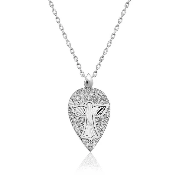 ​Gümüş Melek Damla Bayan Kolye SL3565 ürün görseli