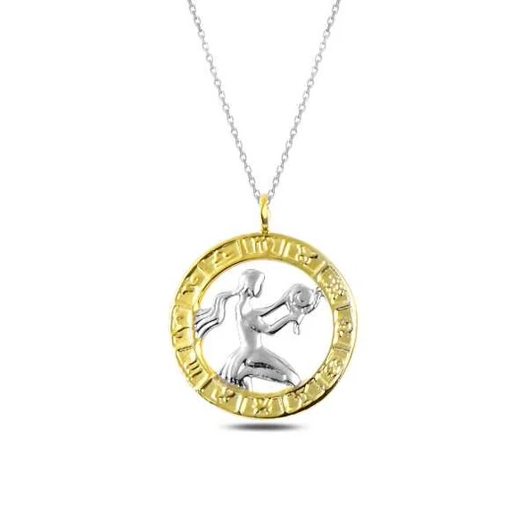 ​Gümüş Gold Başak Burcu Kolye SL3674 ürün görseli