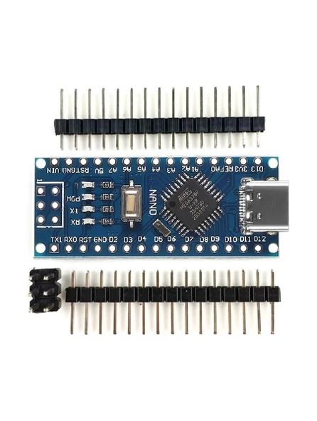 Arduino Nano 3.0 Type C ATMEGA328 CH340 Açık Kaynak Kod Yazılım Geliştirme Eğitim Kartı - Resim 2