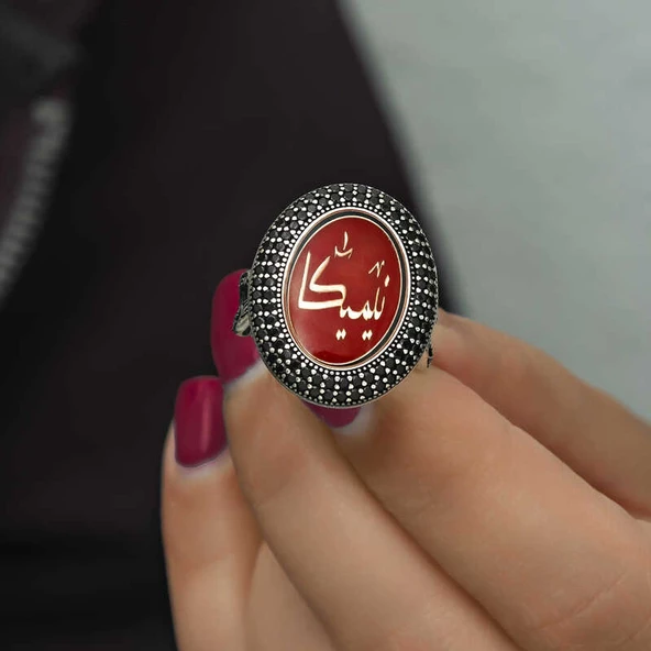 Gümüş Kişiye Özel Kadın Yüzük SL4542 - 8