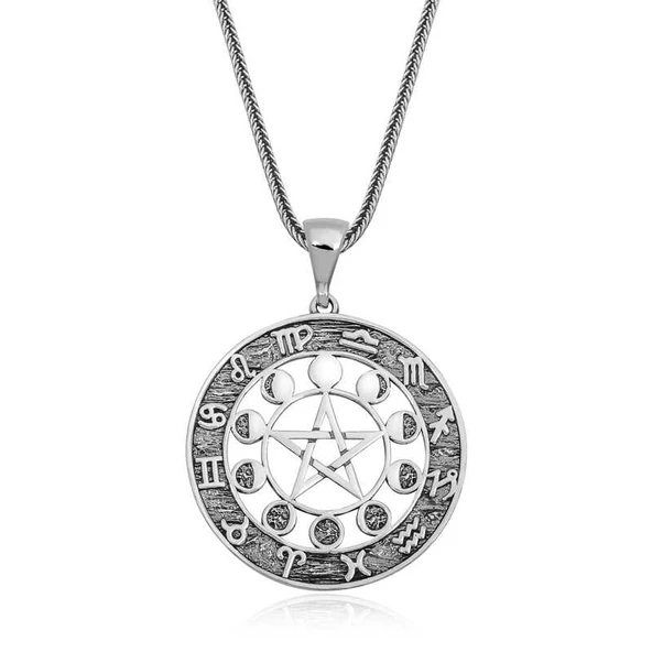 ​Gümüş 12 Burç Kolye SL4513 ürün görseli