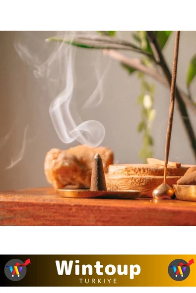 Rahatlatıcı Arındırıcı İyileştirici Ev Ofis Meditasyon Yoga Chakra Pozitif Enerji 120 Konik Tütsü - Resim 2