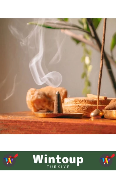 Rahatlatıcı Arındırıcı İyileştirici Ev Ofis Meditasyon Yoga Chakra Pozitif Enerji 120 Konik Tütsü - Resim 2