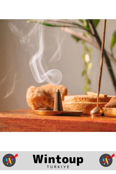 Rahatlatıcı Arındırıcı İyileştirici Ev Ofis Meditasyon Yoga Chakra Pozitif Enerji 120 Konik Tütsü - 2
