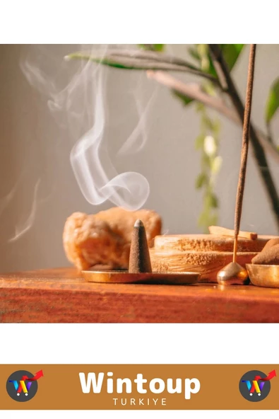 Rahatlatıcı Arındırıcı İyileştirici Ev Ofis Meditasyon Yoga Chakra Pozitif Enerji 120 Konik Tütsü - Resim 2