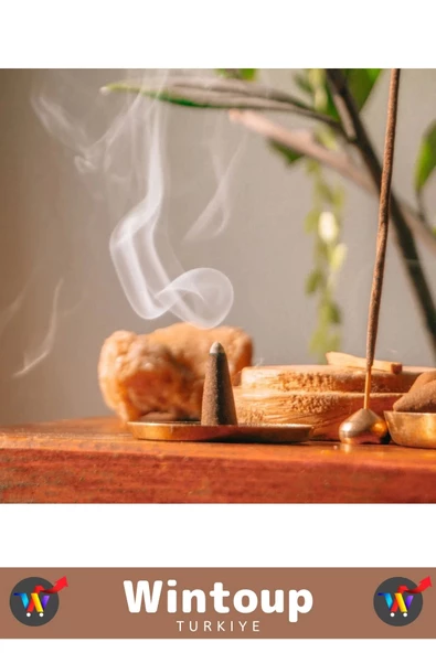 Rahatlatıcı Arındırıcı İyileştirici Ev Ofis Meditasyon Yoga Chakra Pozitif Enerji 120 Konik Tütsü - Resim 2