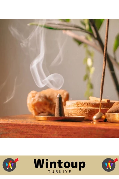 Rahatlatıcı Arındırıcı İyileştirici Ev Ofis Meditasyon Yoga Chakra Pozitif Enerji 120 Konik Tütsü - Resim 2