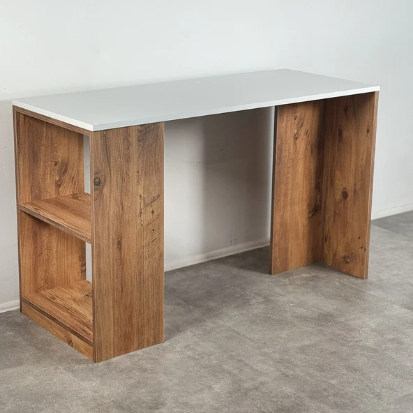 ED PET DİZAYN Porto Çalışma Masası. Modern Çizgiler , 50x120 cm Atlantik Çam - 2