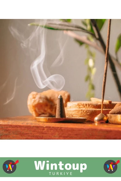 Rahatlatıcı Arındırıcı İyileştirici Ev Ofis Meditasyon Yoga Chakra Pozitif Enerji 120 Konik Tütsü - Resim 2