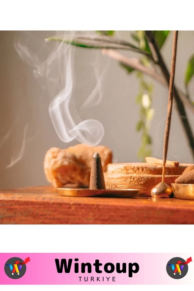 Rahatlatıcı Arındırıcı İyileştirici Ev Ofis Meditasyon Yoga Chakra Pozitif Enerji 120 Konik Tütsü - 2