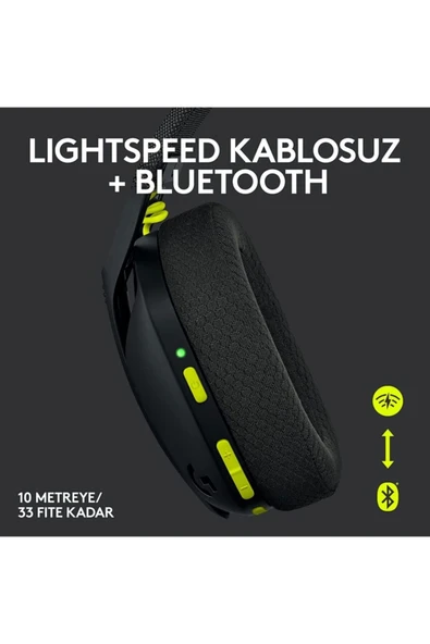 G435 Lightspeed Kablosuz Gaming Kulaklık  981-001050 - 4