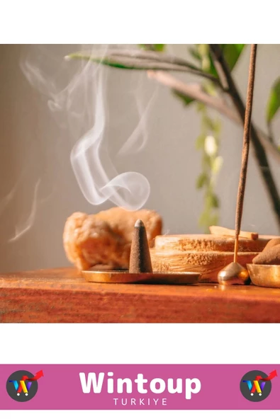 Rahatlatıcı Arındırıcı İyileştirici Ev Ofis Meditasyon Yoga Chakra Pozitif Enerji 120 Konik Tütsü - Resim 2