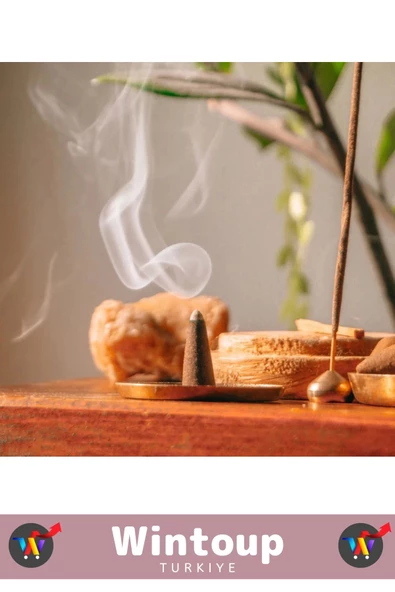 Rahatlatıcı Arındırıcı İyileştirici Ev Ofis Meditasyon Yoga Chakra Pozitif Enerji 120 Konik Tütsü - Resim 2