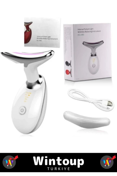 Özel Titreşim Isıtma Özellikli Işık Terapisi Cilt Sıkılaştırıcı Yüz Masaj Cihazı - 2