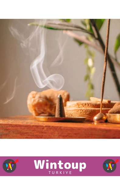 Rahatlatıcı Arındırıcı İyileştirici Ev Ofis Meditasyon Yoga Chakra Pozitif Enerji 120 Konik Tütsü - Resim 2