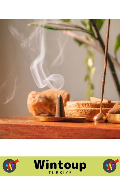 Rahatlatıcı Arındırıcı İyileştirici Ev Ofis Meditasyon Yoga Chakra Pozitif Enerji 120 Konik Tütsü - 2