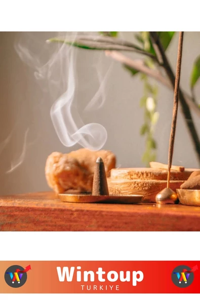 Rahatlatıcı Arındırıcı İyileştirici Ev Ofis Meditasyon Yoga Chakra Pozitif Enerji 120 Konik Tütsü - Resim 2