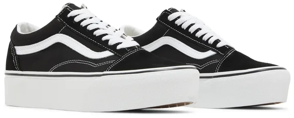 Vans Old Skool Platform Black White Spor Ayakkabı - Resim 8