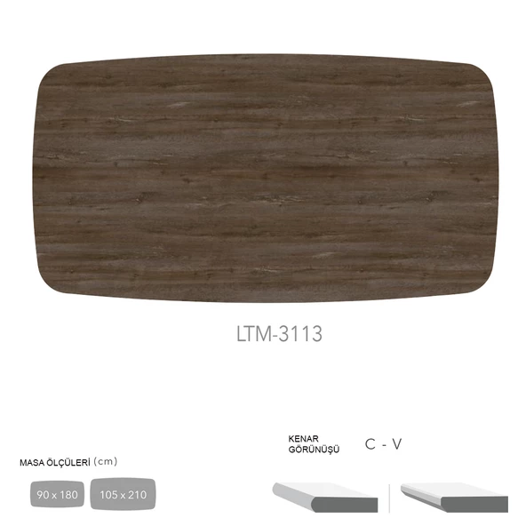 CDF Masa Tablası 90X180 - DCLTM3113