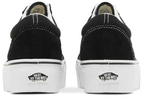 Vans Old Skool Platform Black White Spor Ayakkabı - Resim 6