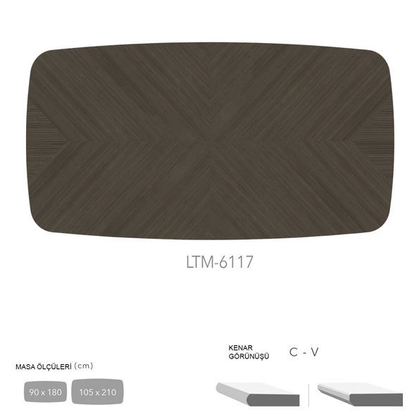 CDF Masa Tablası 90X180 - DCLTM6117 ürün görseli