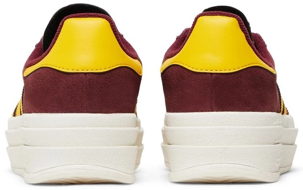 Adidas Gazelle Bold Burgundy Yellow Womens Spor Ayakkabı - 6