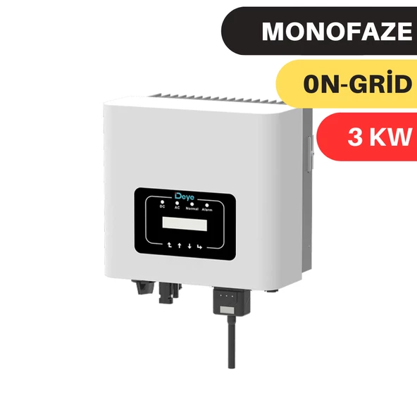 DEYE 3KW ON GRİD  İNVERTER MONO