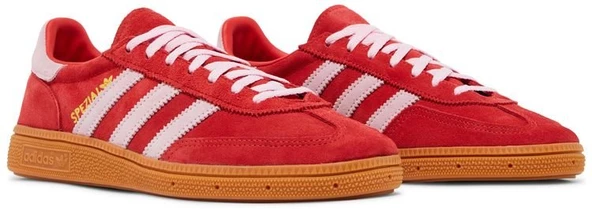 Adidas Handball Spezial Bright Red Clear Pink Womens Spor Ayakkabı - 8