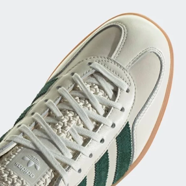Adidas Gazelle Indoor Emmi Off White Dark Green Spor Ayakkabı - 7