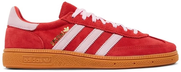 Adidas Handball Spezial Bright Red Clear Pink Womens Spor Ayakkabı