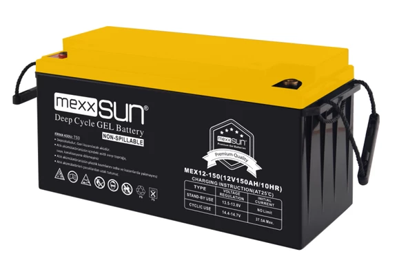 MEXXSUN Jel akü 12V 150Ah (MEX12-150)