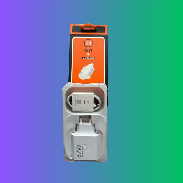 67 W Type-C to Type-C Şarj Cihazı Seti Xiaomi Kablo ve Adaptör Şarj Aleti Seti - 5