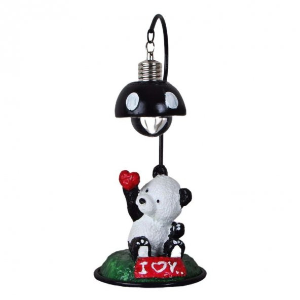 Panda Puf Yastık Panda Masa Lambası Kutulu Kupa Hediye Seti - 4