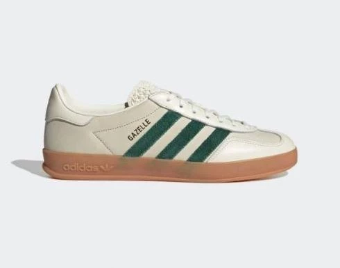 Adidas Gazelle Indoor Emmi Off White Dark Green Spor Ayakkabı