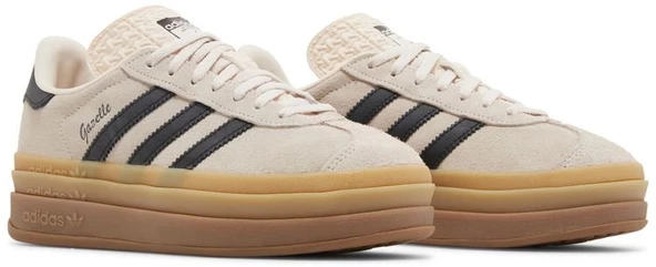 Adidas Gazelle Bold Beige Black Womens Spor Ayakkabı - 8
