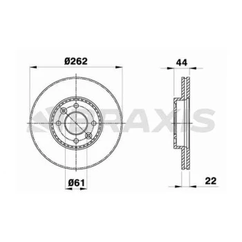 ON FREN DISK AYNASI HAVALI LAGUNA I MEGANE I SAFRANE 1.6 - 1.8 - 1.9 - 2.0 - BRAXIS AE0117