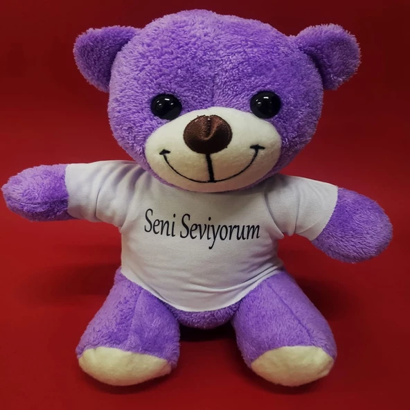Seni Seviyorum Tişörtlü Peluş Ayı - 2