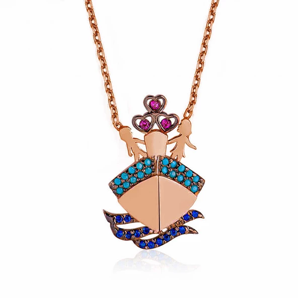 Gümüş Rose Titanik Kadın Kolye SL4630 ürün görseli