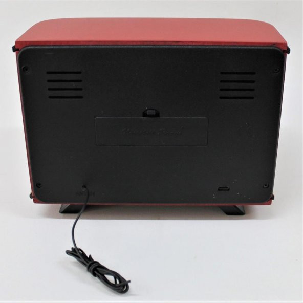 Nostaljik Radyo Adaptörlü Kırmızı İstanbul Model - 3