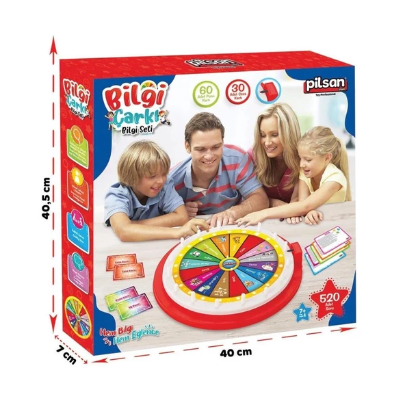 Nessiworld 03 701 Bilgi Çarkı Bilgi Seti -Pilsan Oyuncak - 4