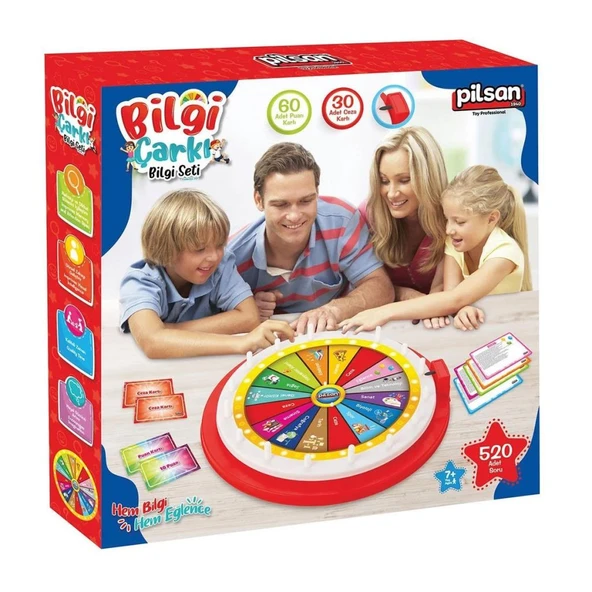 Nessiworld 03 701 Bilgi Çarkı Bilgi Seti -Pilsan Oyuncak - 6