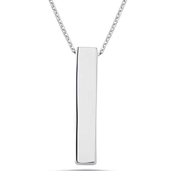 Gümüş Erkek Çubuk Kolye SL5301 - Resim 2