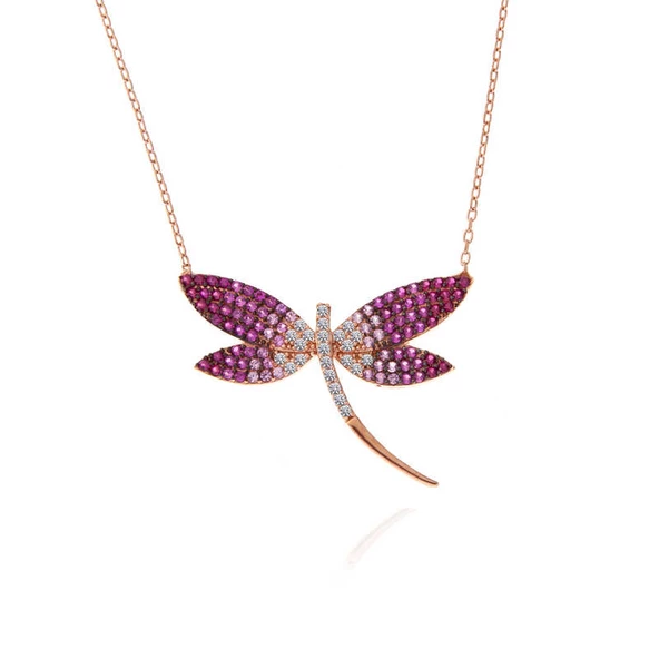 Gümüş Rose Yusufçuk Kadın Kolye  SL5308 ürün görseli