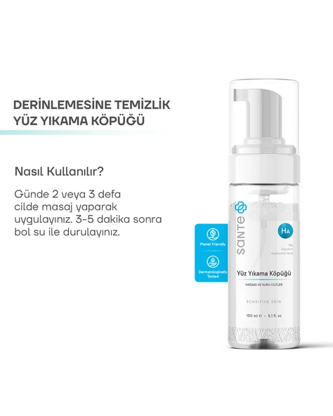 Sante Plus Gözenek Karşıtı Arındırıcı Yüz Yıkama Köpüğü 150 ML - 4