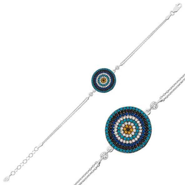 Gümüş Nazar Bayan Bileklik  SL5590